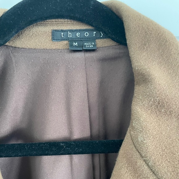 Theory Double Breasted Wool Blend Coat - Picture 3 of 11